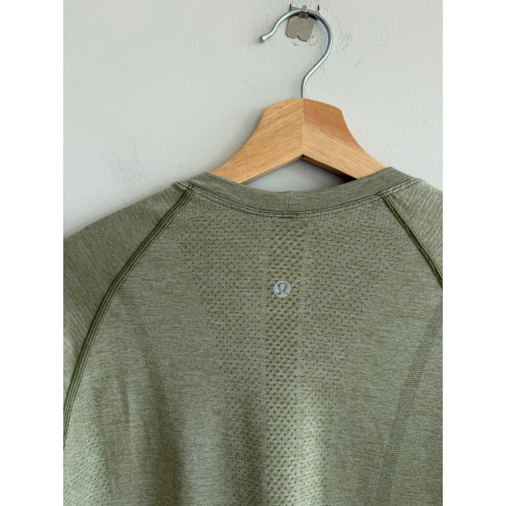 Lululemon Swiftly Tech Long Sleeve 2.0 Running Activewear Top Green 8 - Picture 7 of 10